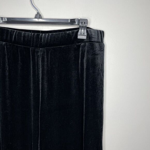 CUPIO Velvet Pants Womens Large L Pull-On NEW Wide Leg Full Length Elastic Waist - Picture 2 of 6
